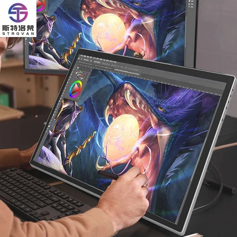 Tavoletta grafica da disegno professionale con schermo IPS da 21,5 pollici 1080p True Color USB-C per disegnare il design