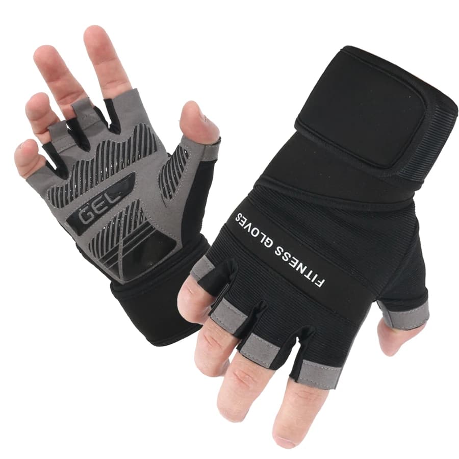 Fitness Training Half-Finger Gloves Summer Breathable Durable Anti-Slip Barbell Equipment Weightlifting Lifting Weights Extended