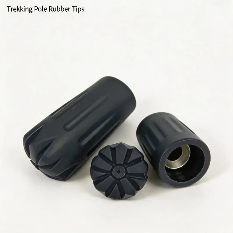 2PcsTrekking Pole Rubber Tips Replacement Anti‑Slip Protector Caps for Outdoor Trekking Walking Hiking Accessories