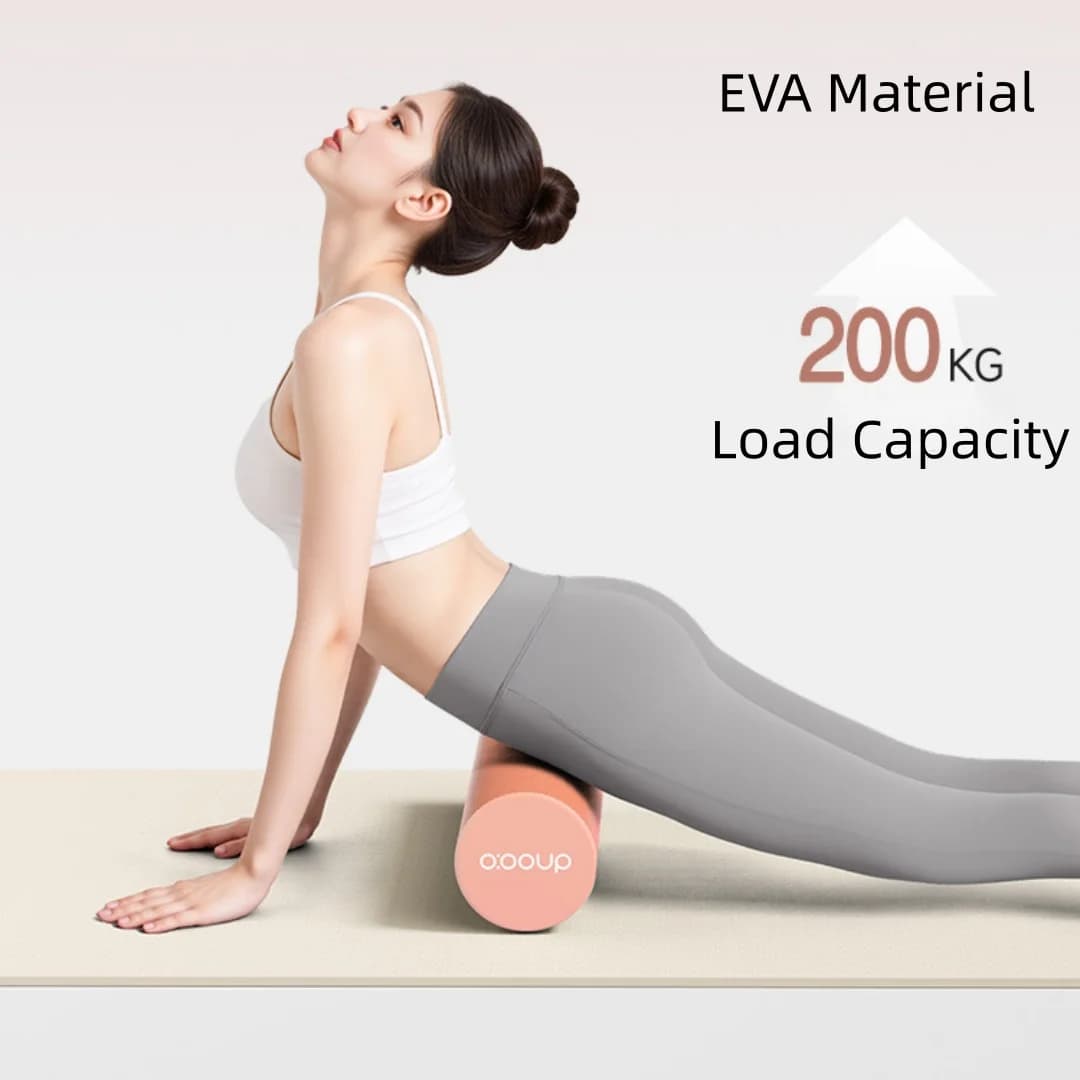 Nuovo rullo da yoga in schiuma solida, allevia il dolore muscolare, materiale Eva - Rullo massaggiante dalla texture morbida e delicata sulla pelle, adatto per principianti, rilassamento della fascia, fisioterapia, attrezzatura specializzata per il massaggio muscolare profondo per fitness e yoga a casa, ideale come regalo