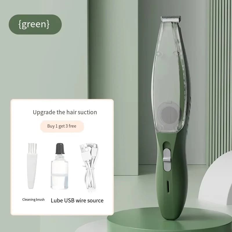 Tosatrice Elettrica Silenziosa per Animali Domestici con Aspirazione, Tosatore Portatile per Cani e Gatti, Macchina per la Rimozione del Pelo per Animali Domestici