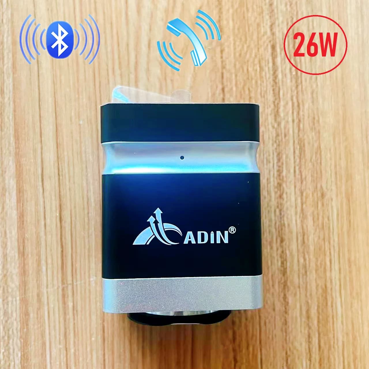 Adin 26W Bluetooth Vibrazione Altoparlante Anti-Alvanti Portatile Vibro Senza Fili Musica Subwoofer Altoparlante Scatola di Suono In Metallo 2025