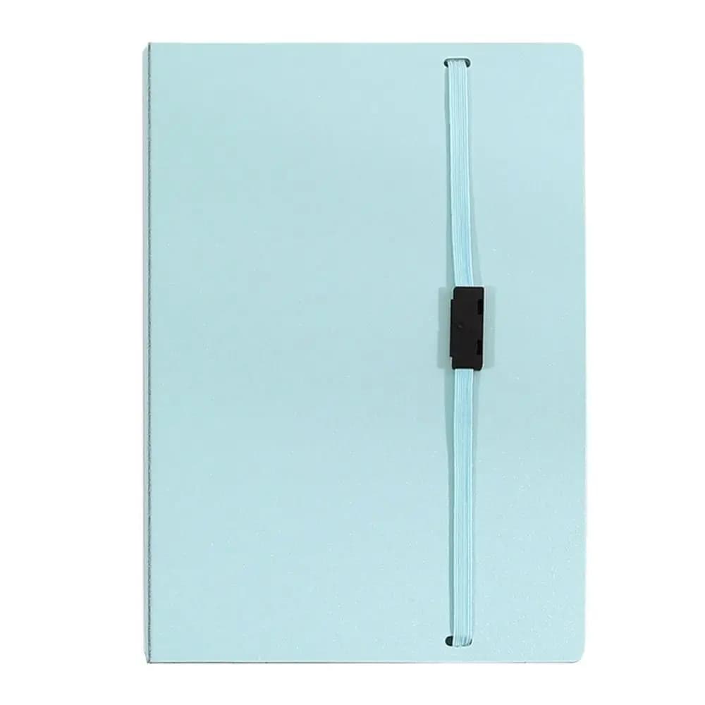 1pc High Quality PP A5 Clipboard Folder Foldable with Elastic Strap File Folder Morandi Color Clipboard Gift