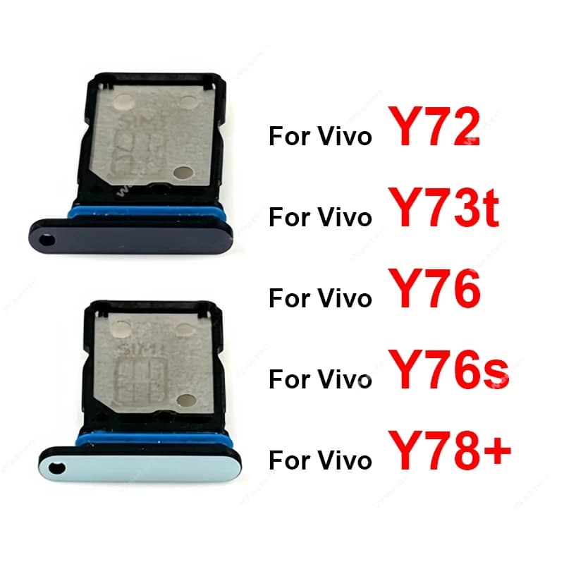 Lettore di schede SIM per Vivo Y72 Y73t Y76 Y76s Y78 Plus 5G Sim Card Vassoio Slot Card Adattatore Supporto Parti di riparazione
