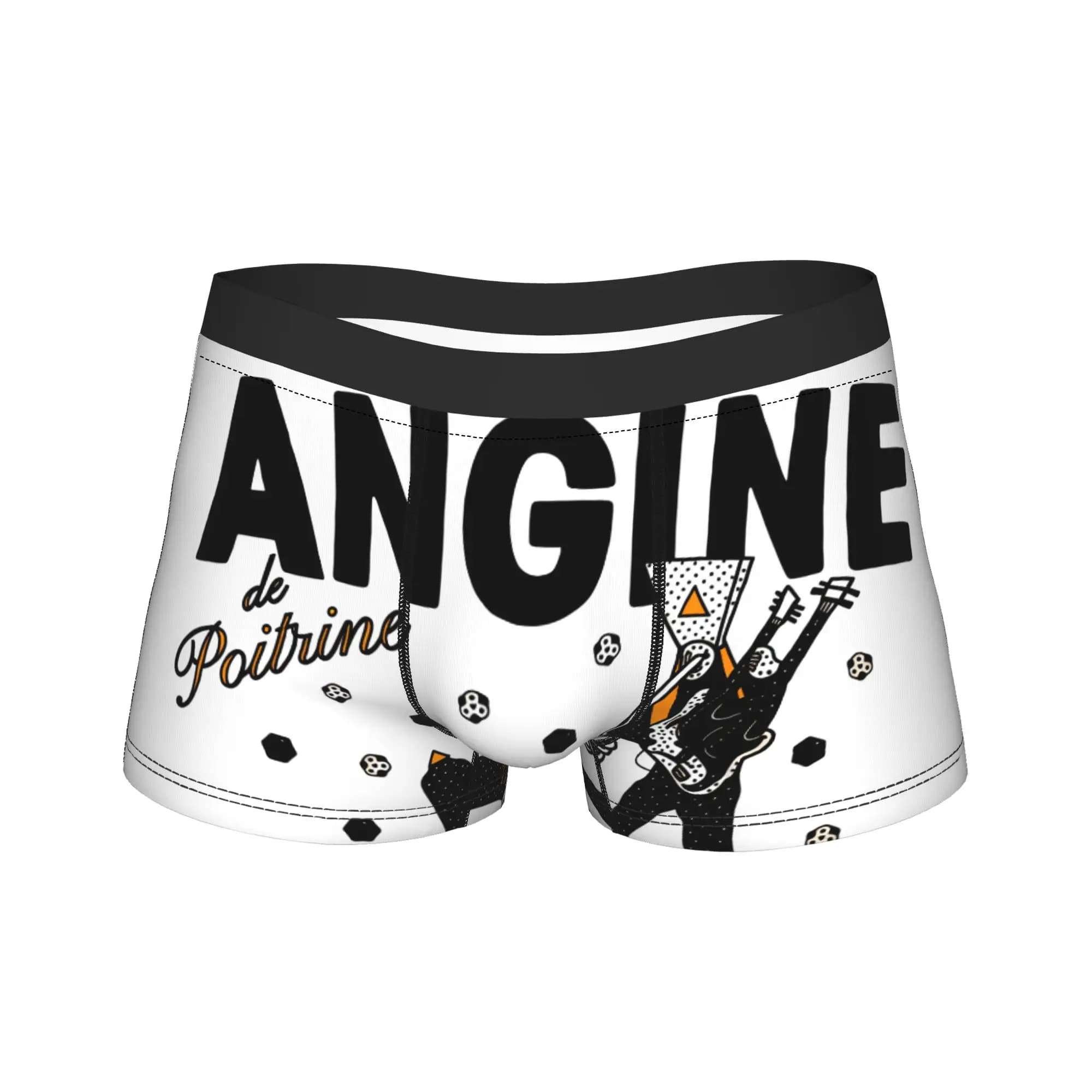 Angine De Poitrine Music Boxer da Uomo Stampati, Comodi e di Tendenza, Idea Regalo