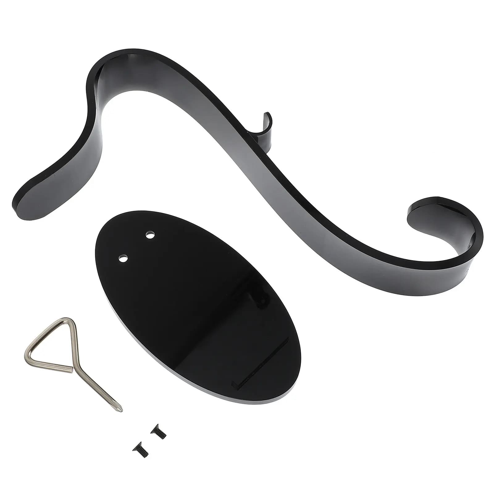 Supporto per Auricolari a Forma di S in Acrilico, Espositore da Scrivania per Cuffie, Stabile e Pratico per Ufficio, Sala Giochi, Caffetteria