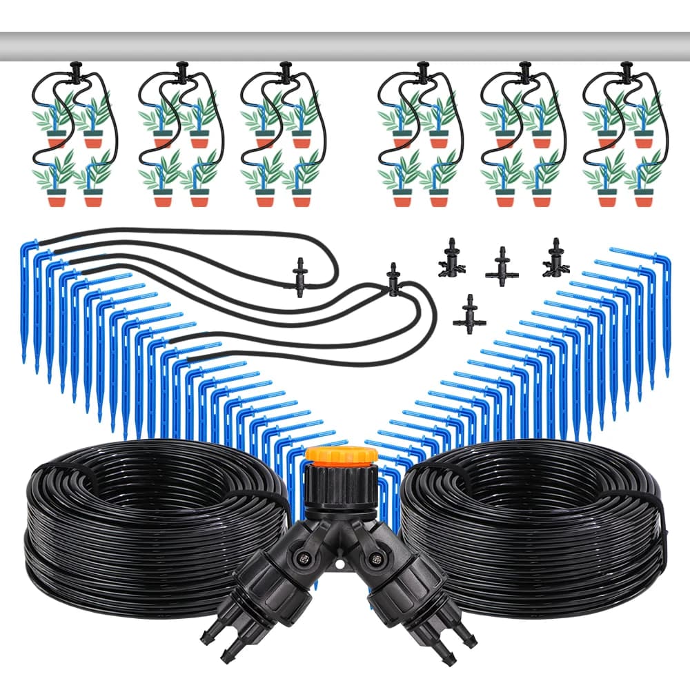 10-100m 1L/H Gocciolatore FAI DA TE Sistema di Irrigazione a goccia Irrigazione Automatica 2-Way 4-Way Connettore Gocciolamento Freccia Trasmettitore Prato Serra