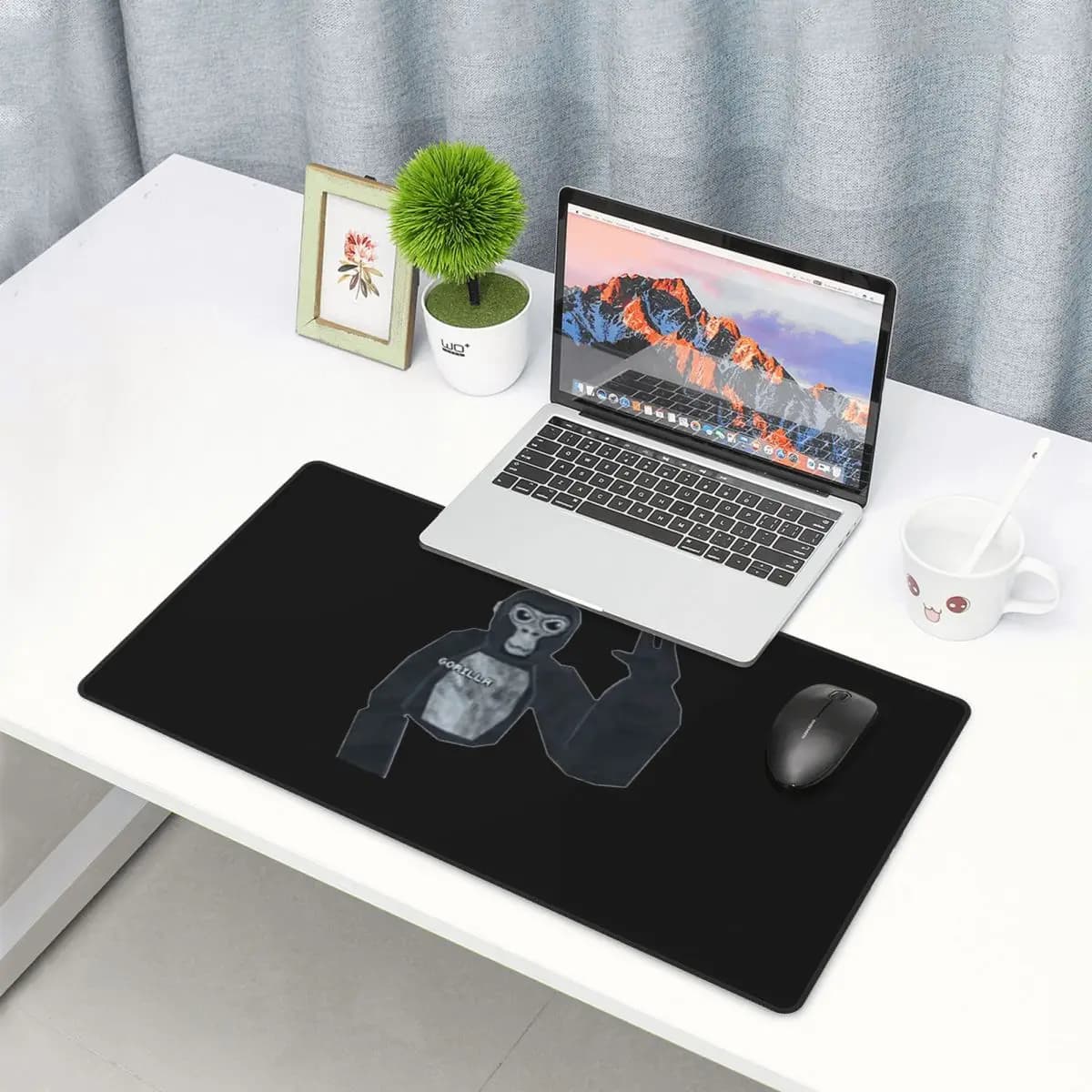 Carpet for Mouse Grande with Motivo Gorilla Tags Monkey, PC and Laptop plugs, Keyboard, Computer and Office accessories, Desk Mat