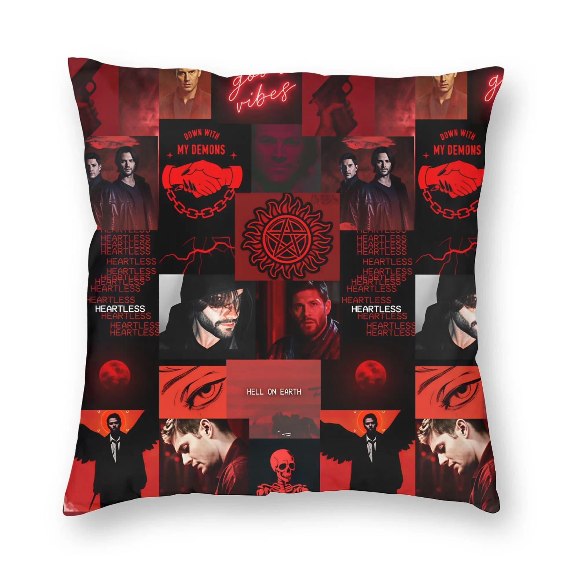 TV Series Supernatural (13) Pillowcases Morden Pillow Case For Couch Sofa Bedroom Print Pillow Cover