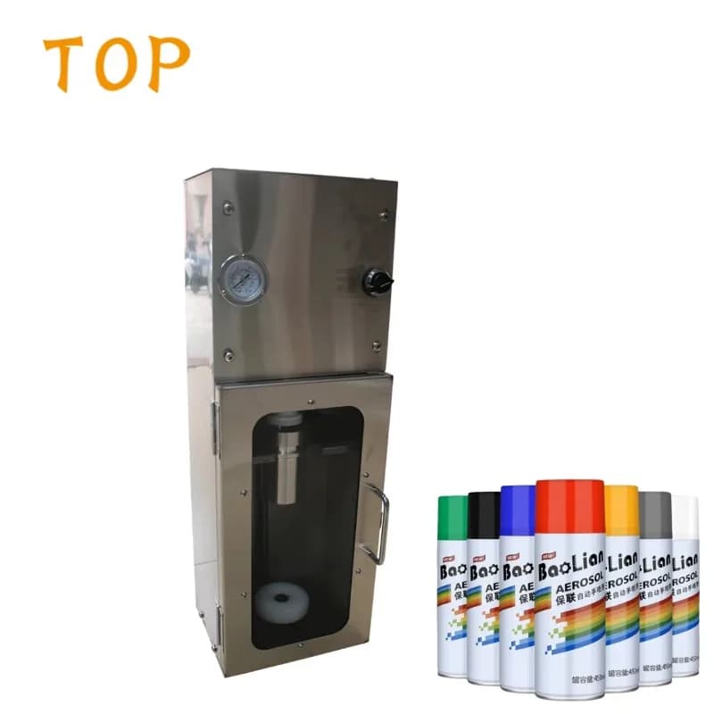Macchina di Riempimento Pneumatica Semi-Automatica per Bombolette Spray, Vernice Auto, Carburatori, Spray Manuale, Protezione Solare