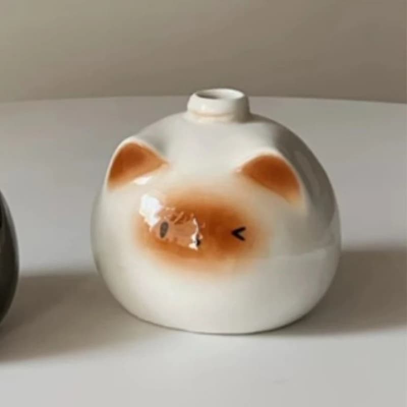 Dispenser per bottiglie di imballaggio per gel doccia, shampoo per WC, disinfettante per le mani in ceramica, per gatti siamesi, per sapone liquido