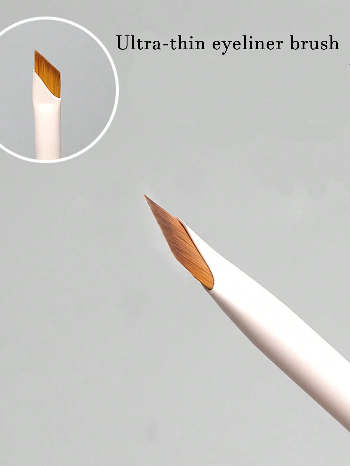 White Upgraded Precision Angled Eyebrow Eyeliner Makeup Brush, Ultra Thin Soft-Tipped Detailed Brush, Eyebrow Brush, Eyeshadow Brush, Brush,Giveaways