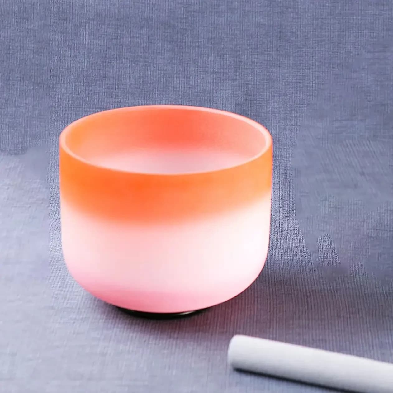 STAR LINKUP 10" Orange Crystal Singing Bowl 432hz/440hz Yoga Meditation Chakra Sound Bowls Musical Instrument for Energy healing