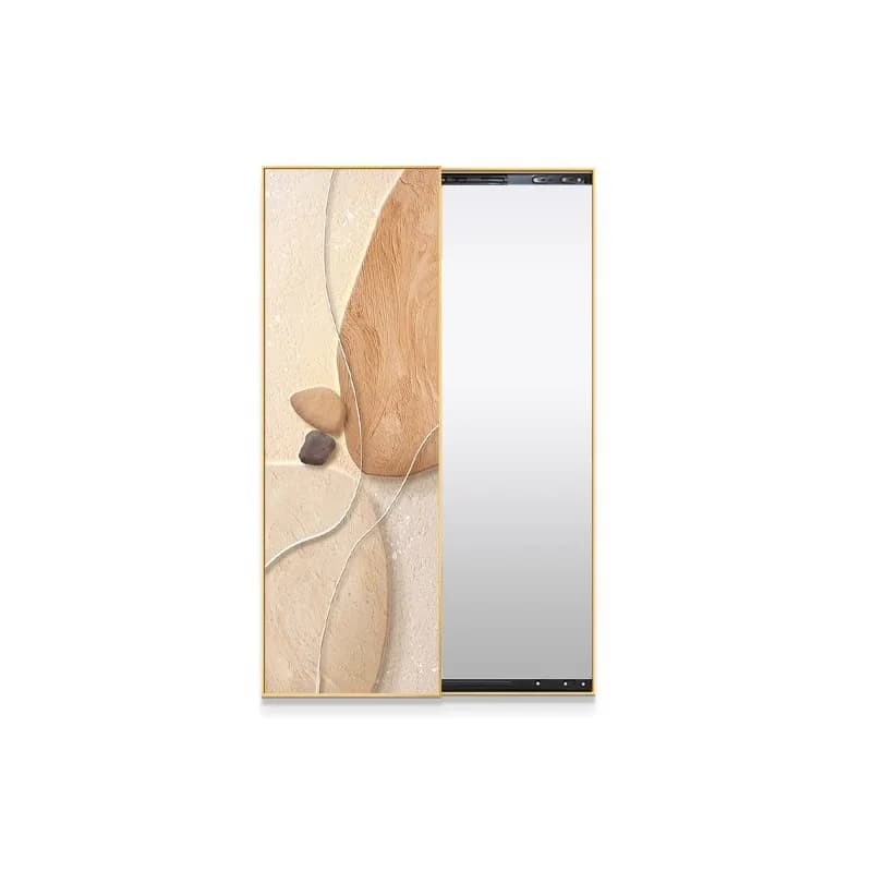 pittura decorativa d'ingresso, specchio push-pull per tutto il corpo, specchio a figura intera nascosto per bloccare la pittura sospesa