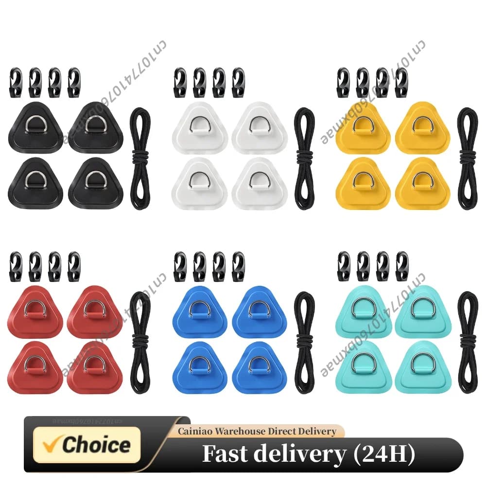 4 Pack PVC Paddle Board Accessories with 2.5m Bungee Cord Kayak Bungee Cord Kit Waterproof for Paddles Boards Canoe Surfboard