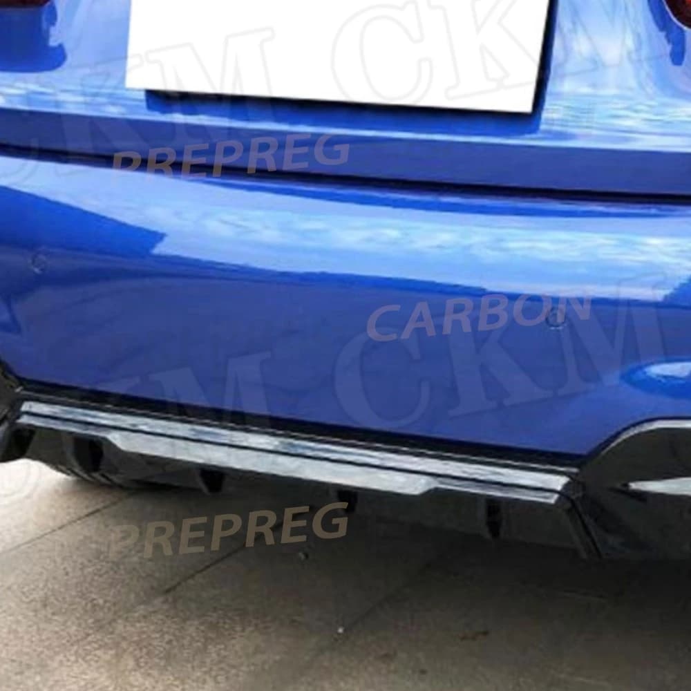 Rear diffuser in PP for BMW Series 3 G20 G28 M Sport 2019 2020, black, body accessories.