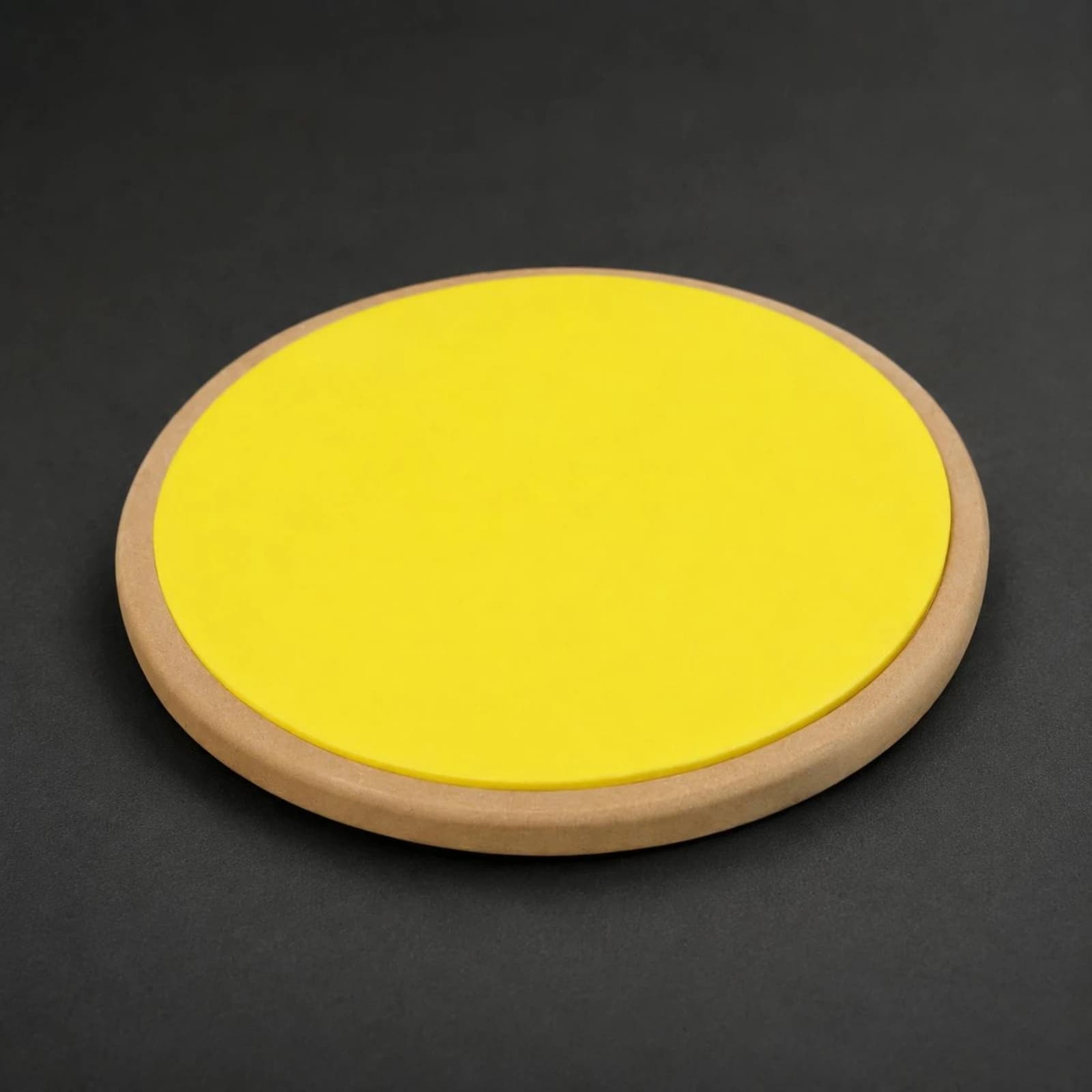 Quiet Drum Practice Pad Beige Rim Drum Practice Pad Music Training Equipment 29 Cm Basic Hand Technique