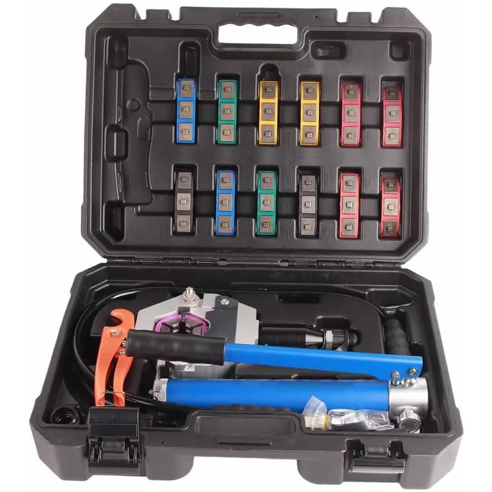 Kit Portatile Manuale per Crimpatura Aria Condizionata Auto con Scatola di Stoccaggio