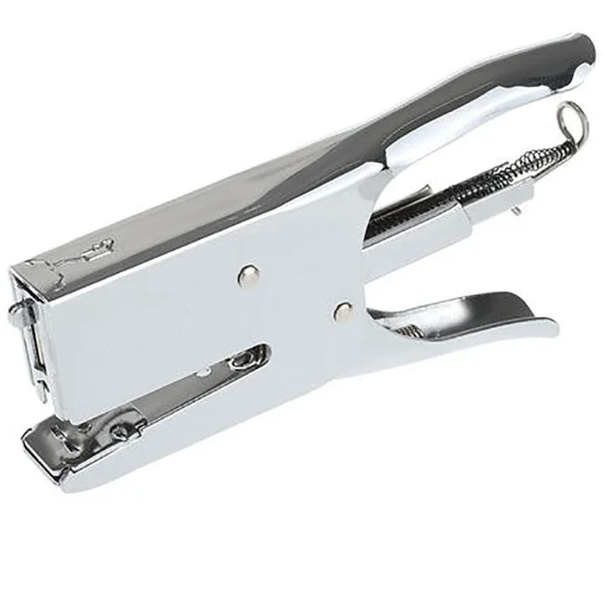 Cucitrice a pinza durevole Rilegatrice per carta Cucitrice portatile in metallo pesante Libri Cucitrice Forniture per ufficio di cancelleria scolastica