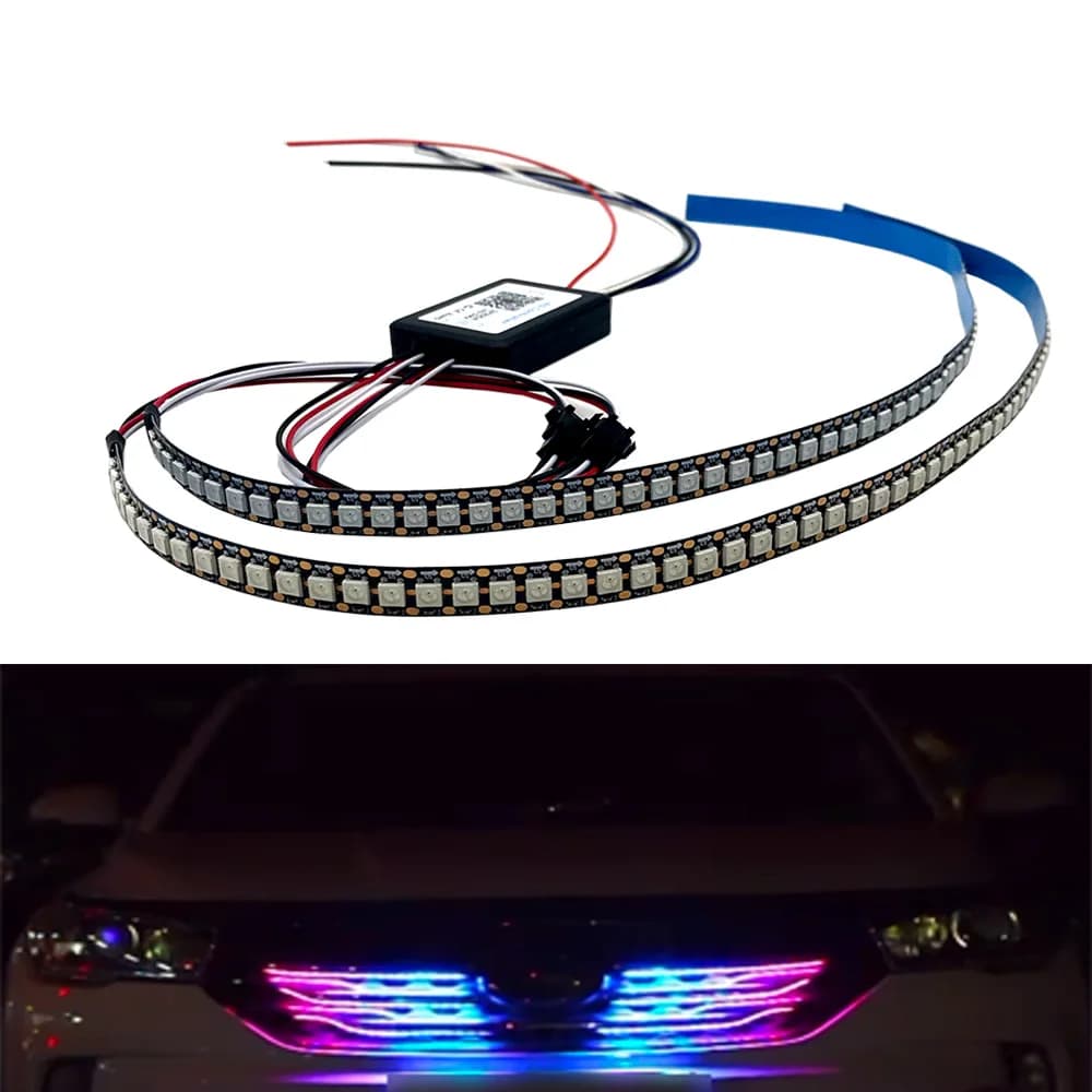 Moto Phantom LED Light Belt Running Horse Chasing 144 Light direction indicator brake light