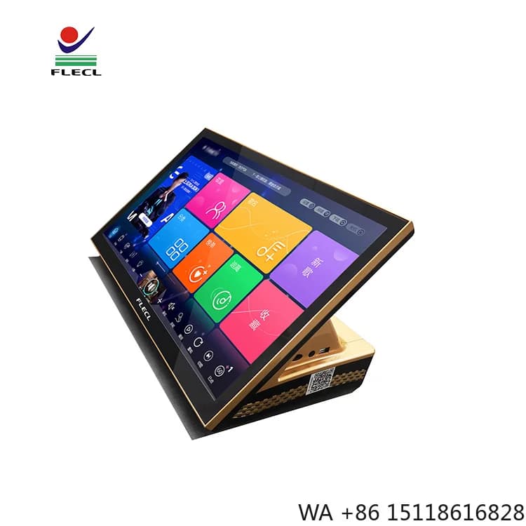 New Style Karaoke Machine 19Inch Wifi Touch Screen Ktv Karaoke System Set All in One Chinese Singing Machine