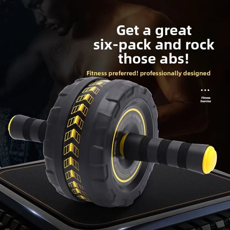 Men's and Women's Portable Fitness Equipment Silent Abdominal Slimming Exercise Vest Line Abdominal Muscle Wheel Ab Rollers