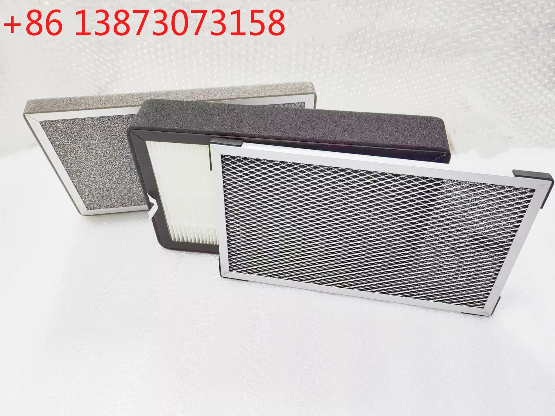 3 pezzi di ricambio per filtro purificatore d'aria da 4/6/8 pollici, prefiltro, HEPA, filtro composito a carbone attivo adatto per la scatola del filtro dell'aria