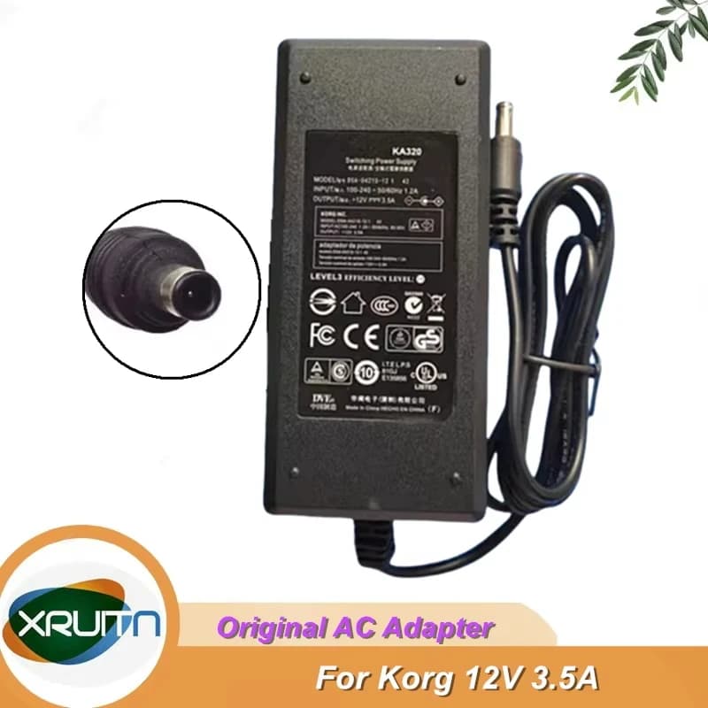 Alimentatore switching originale per KORG PA50 SP250 LP350 Caricatore per tastiera elettronica Orgen 12V 3.5A Caricatore adattatore CA 5,5 mm