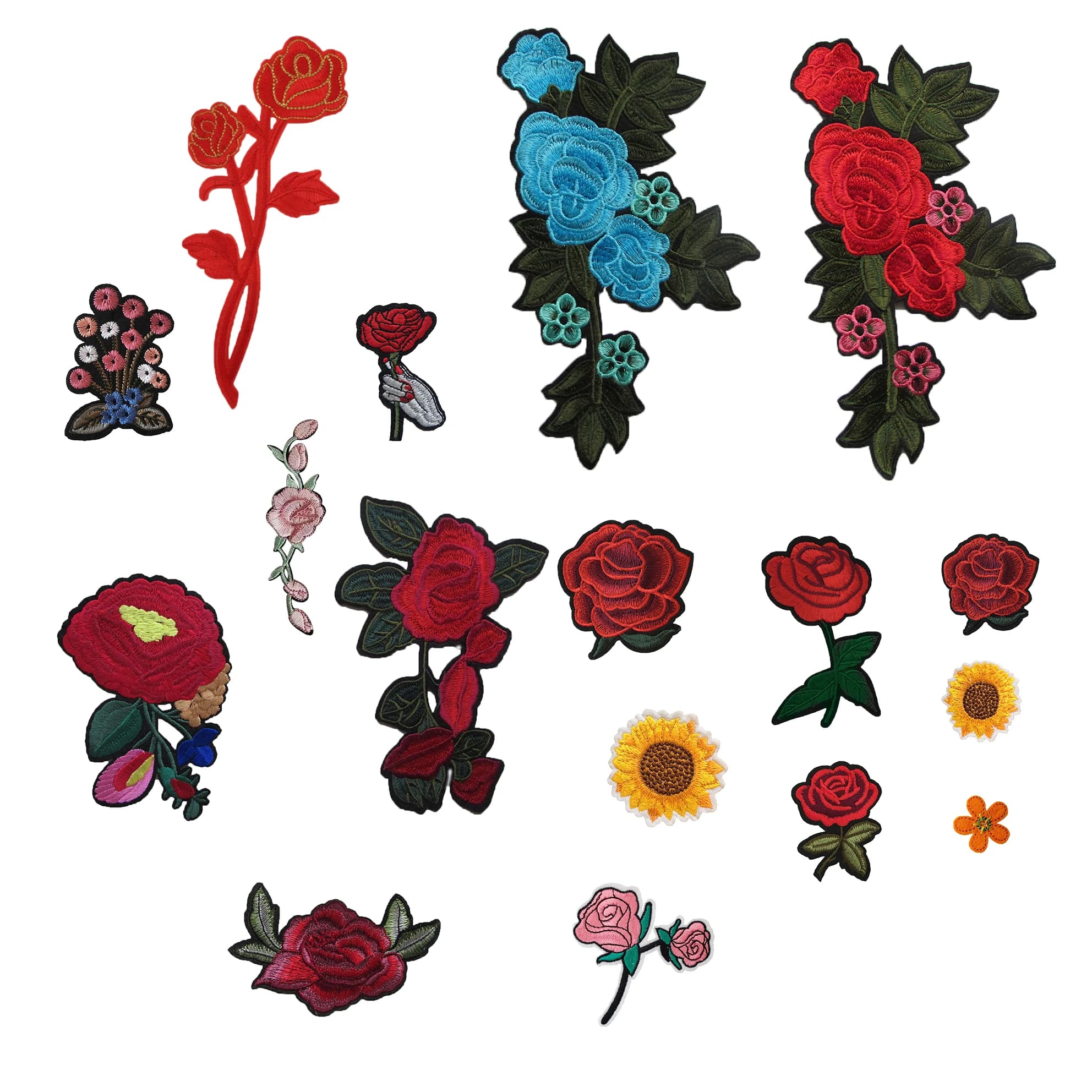 Chinoiserie flower hotmelt iron Diy Decoration for clothes and hats bags jeans cheongsam washable Apparel Accessories patch
