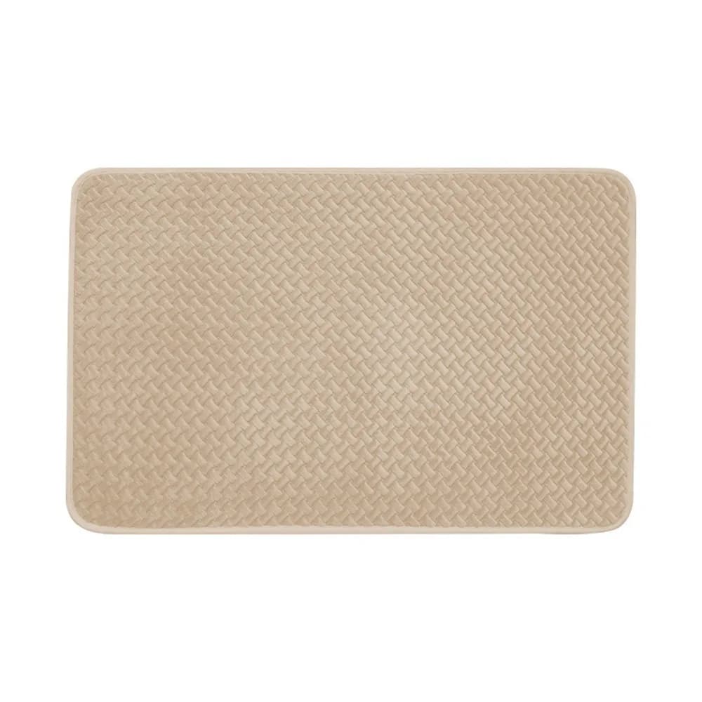 Tappetino da Bagno Antiscivolo con Texture Intrecciata, Assorbente e ad Asciugatura Rapida, Lavabile e Rinforzato, per Bagno e Lavanderia