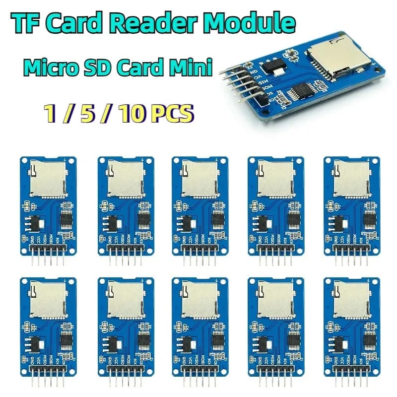 1-10 pz/lotto Micro SD Card Mini Modulo Lettore di Schede TF Interfacce SPI con Chip Convertitore di Livello per Arduino