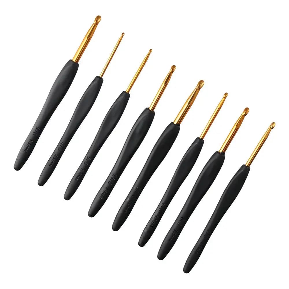 ergonomic soft grip knitting hook for yarn for arthritic hands crochet needles crochet hook set aluminum crochet hooks