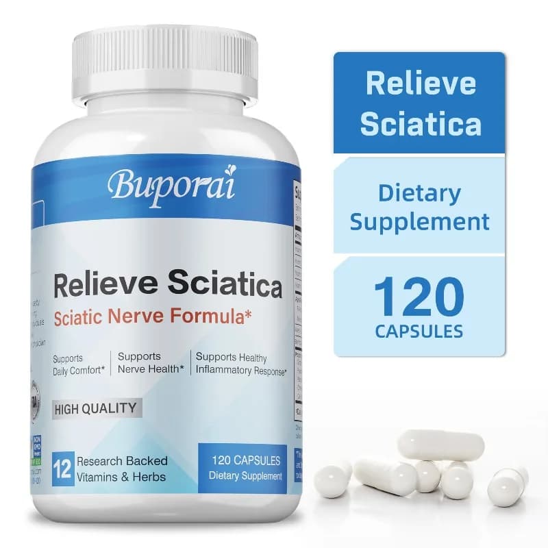 It relieves the sciatica supplement: it supports nervous health, balances inflammation, soothes sciatic nerves and restores vitality