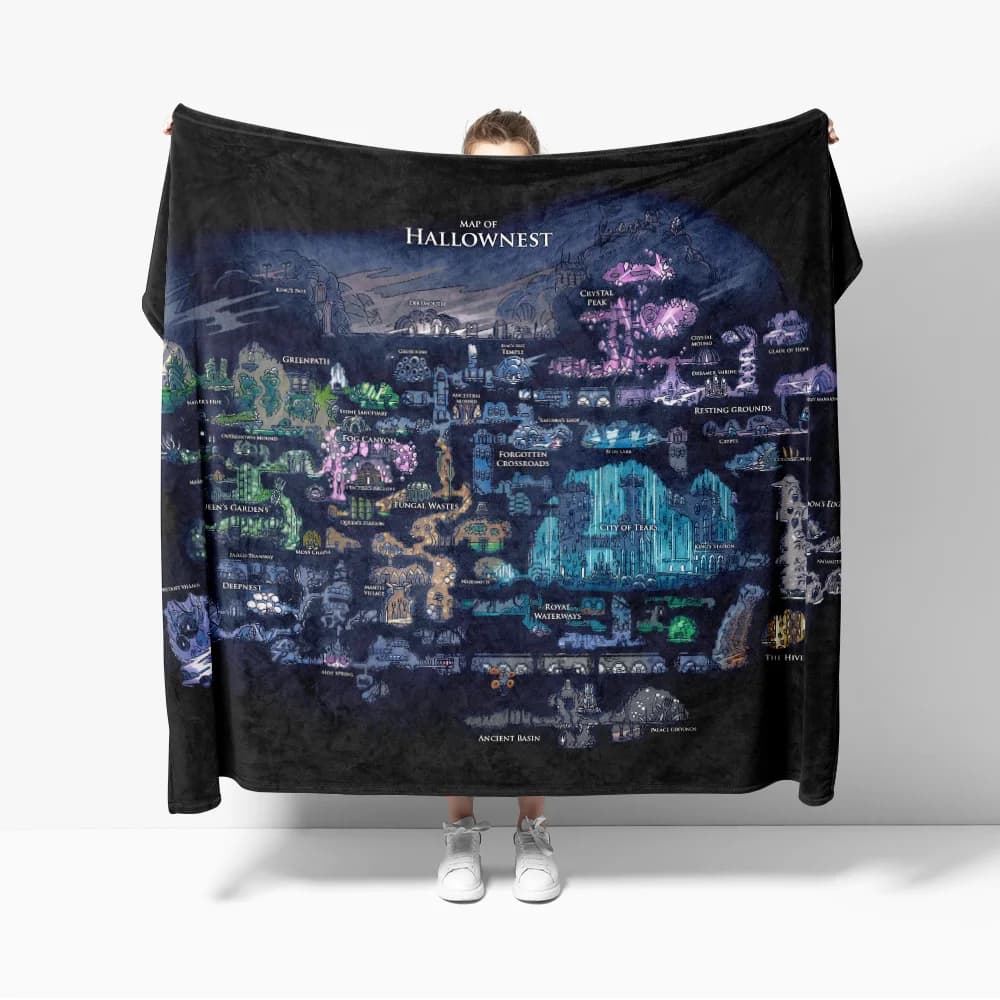 Coperta da tiro con mappa da cavaliere cavo, mappa da gioco, coperta morbida e calda in flanella, biancheria da letto per divano letto, soggiorno, casa