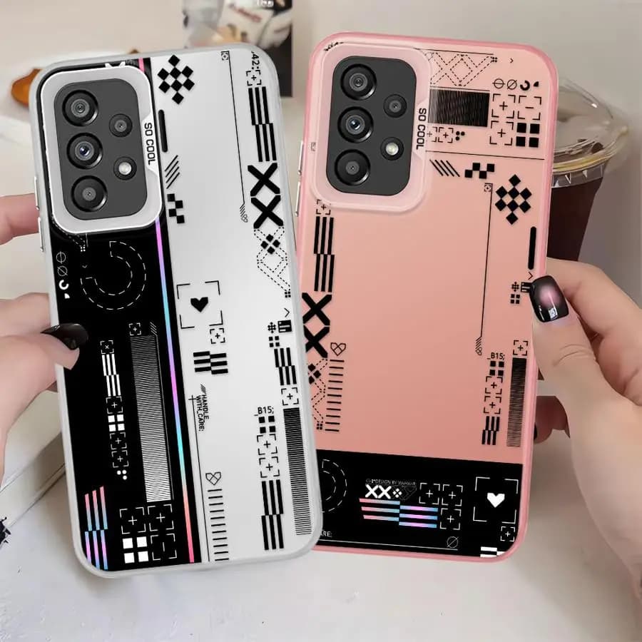Cover per Samsung Galaxy A54 A12 A16 A34 A14 A56 A25 A73 A17 A52 A32 A36 A13 A23 A71 A72, Custodia per Telefono con Design Classico da Gioco
