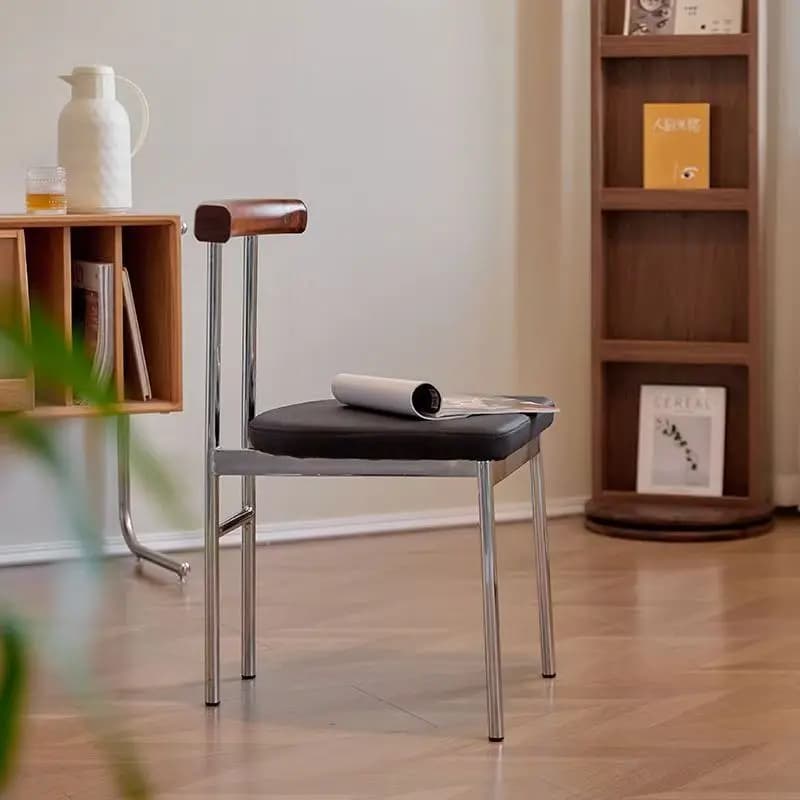 Sedie da Bar Minimaliste in Metallo, Sedie da Trucco Color Crema, Sedie da Cucina Moderne, Sedie da Gaming, Sedie da Vanità, Sedie da Bar Morbide ed Estetiche, Cadeira Lounge Suite Furnitu