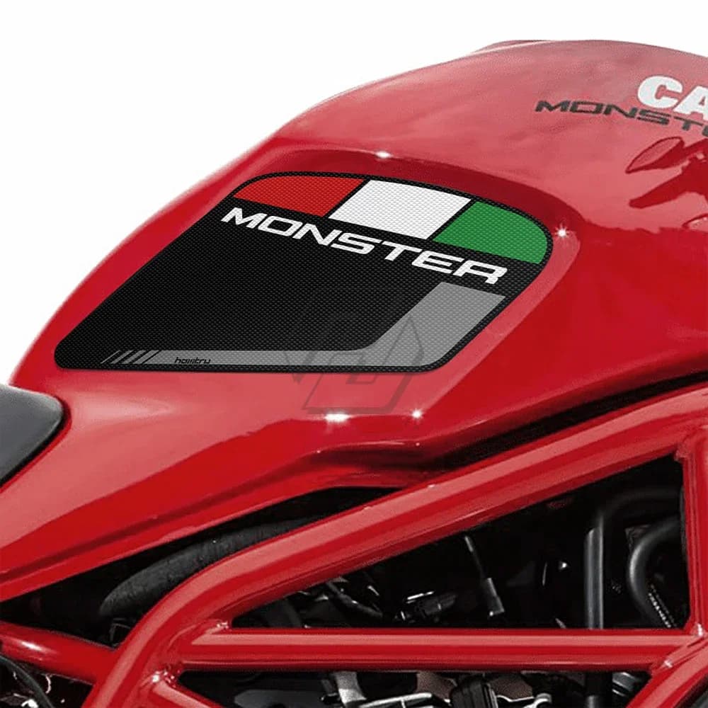 For Ducati Monster 797 821 1200 2017-2019 Anti-slip bike Lato Relievo del Carro Armato del Protection Ginocchio Grip Zerbino