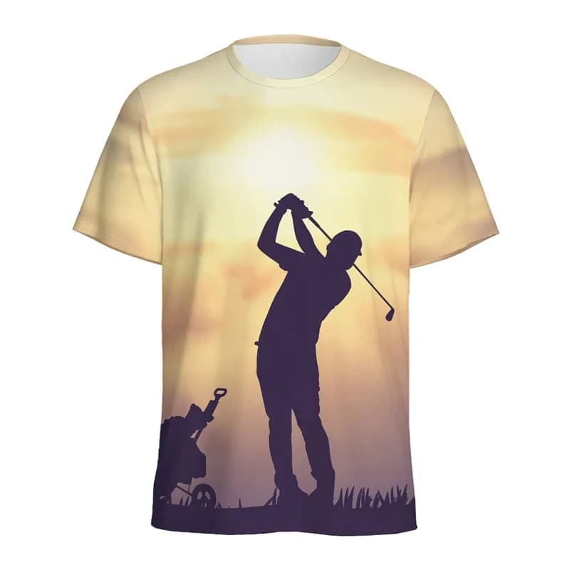 Fashion Bowling Golf Ball Graphic Tshirt 3d Print Men Summer girocollo magliette a maniche corte Mens Plus Size Tees Top Streetwear