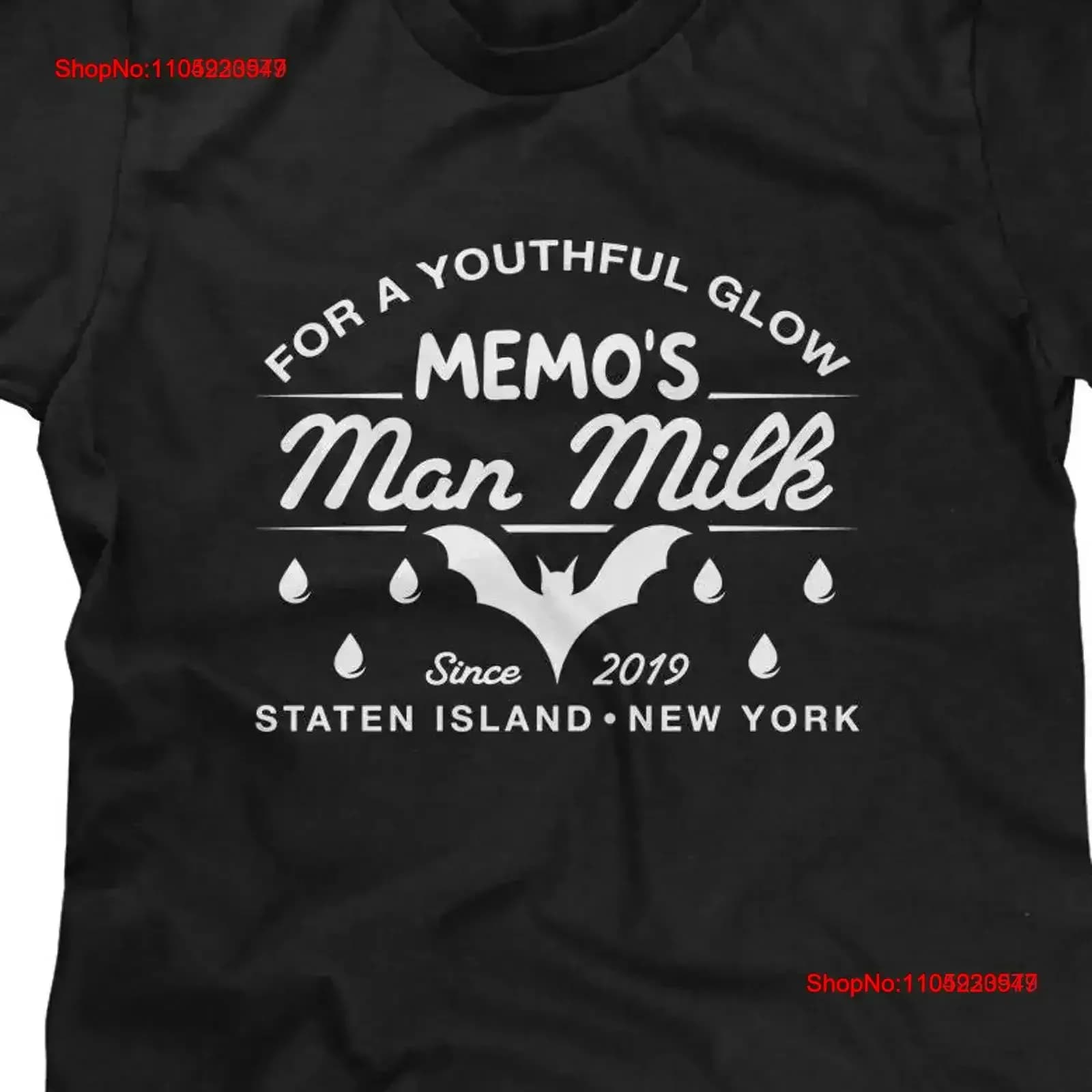 T-shirt da uomo Memo's Man Milk o divertente cultura pop vintage lavato allungato comodo top grafico versatile da indossare tutti i giorni