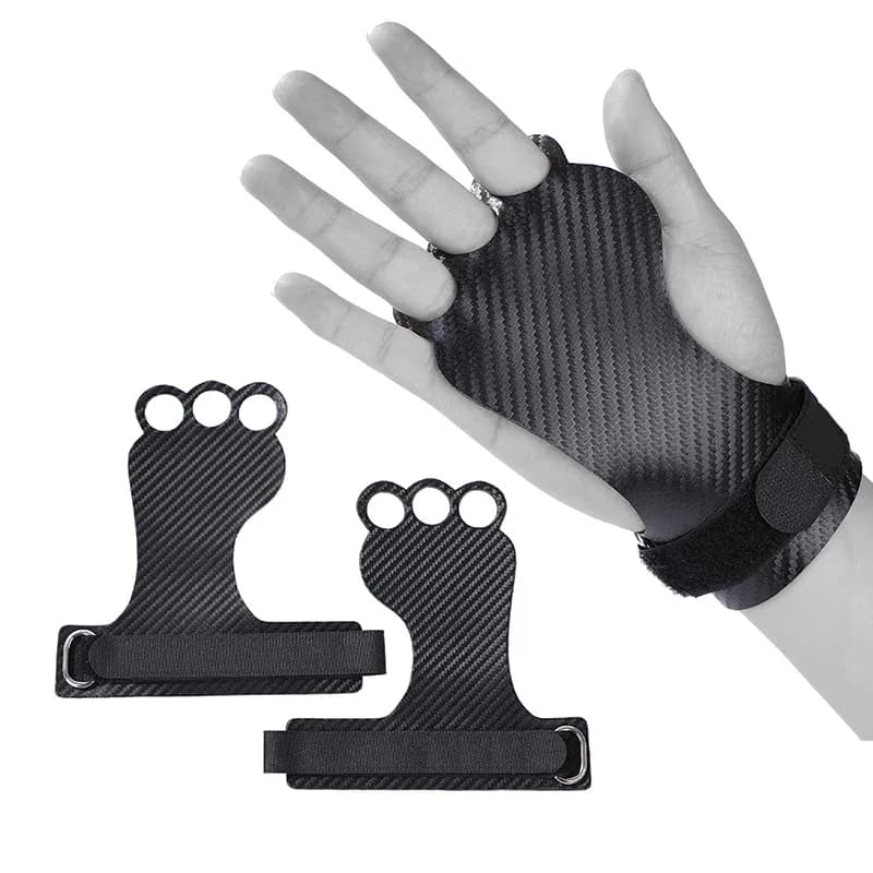 Carbon Gymnastics Knobs for Weightlifting Crossfit Pullups Training Palm Protector Gym Gloves NEW ERGONOMIC DESIGN