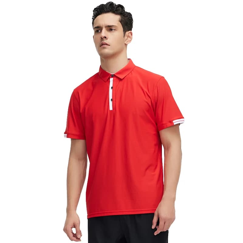 Polo da uomo estive Sport T-shirt classica a maniche corte Raffreddamento traspirante Felpe traspiranti ad asciugatura rapida T-shirt da allenamento per golf