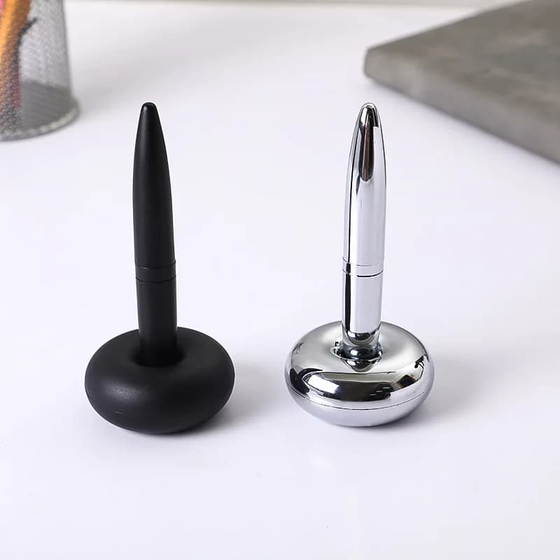 1 pz nuova levitazione magnetica penna Gel in metallo Rollerball penna a sfera 1MM firma penne per ufficio studenti forniture fisse aziendali