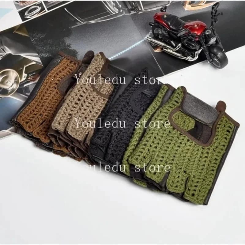 Equestrian Deerskin Gloves Suitable For Motorcycle Breathable Non-Slip