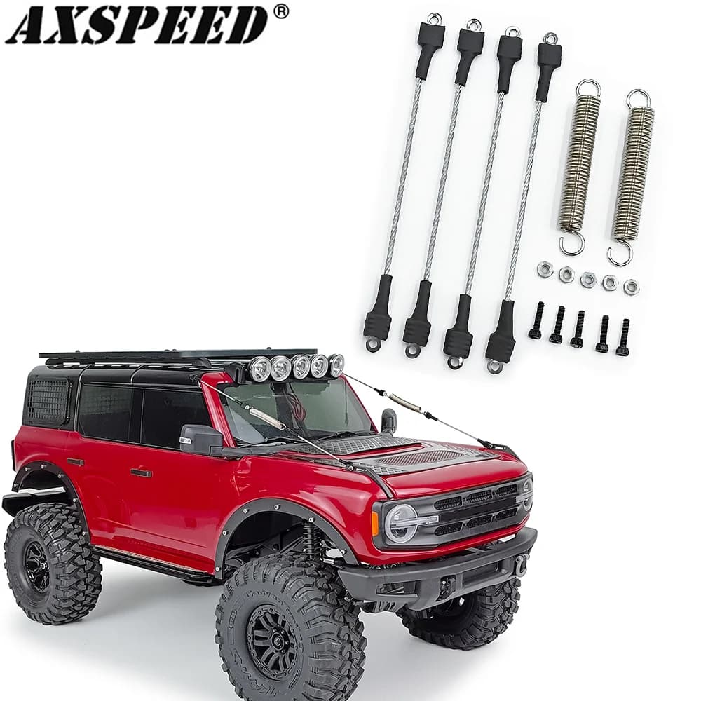AXSPEED 1:10 RC Auto Parti Modificate Corda D'acciaio per 1/10 RC Crawler TRX4 TRX6 Axial SCX10 90046 D90 D110 Tamiya Parti