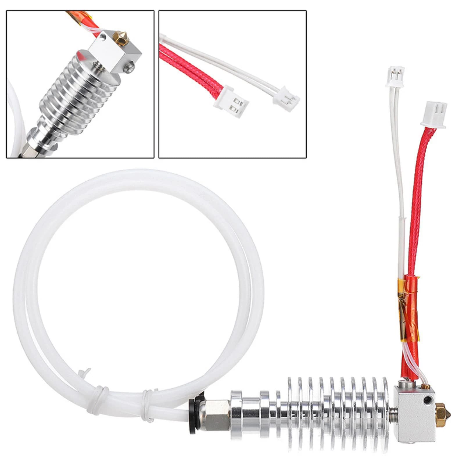 Kit Hotend V5 J-Head 0.4mm 12V 1.75mm per Filamento, Completamente in Metallo, per Stampante 3D Anycubic I3 Mega S X, Kit di Aggiornamento Sostitutivo per Estrusore