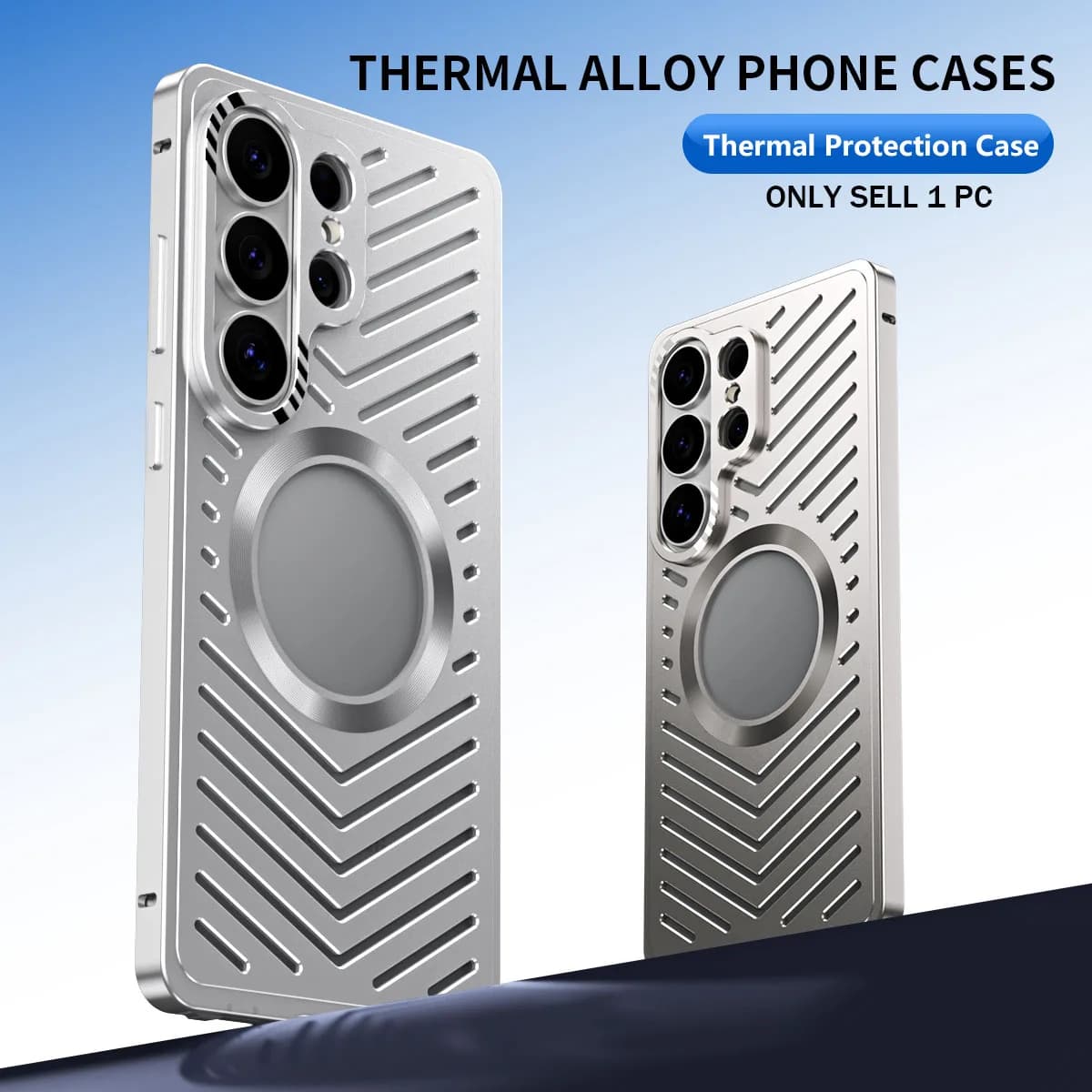 for Samsung Galaxy S26 S24 S25 Ultra, Rapid Cooling phone case Magnetic Magsafe Cool Design ultra-thin Aluminum Alloy Shell.