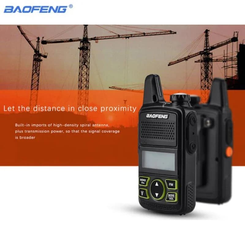 1/2PCS Originale BAOFENG BF-T1 Mini Walkie Talkie UHF 400-470MHz Bambino Bambini Radio Ricetrasmettitore CB Ham Radio Stazione Amateur BFT1