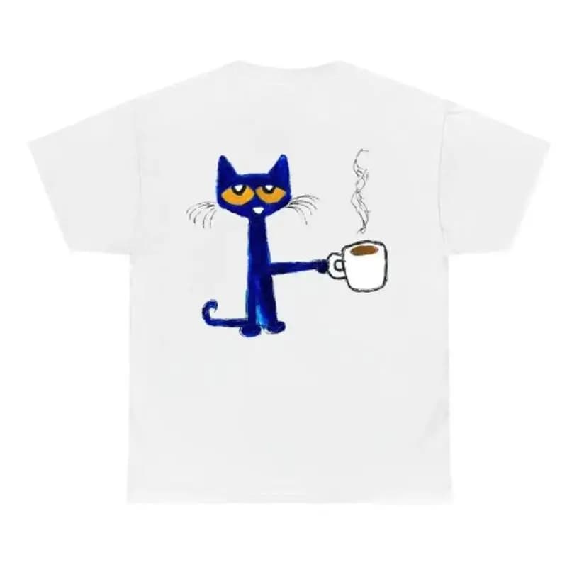 Maglietta Coffee and CaT Pete l'estetica