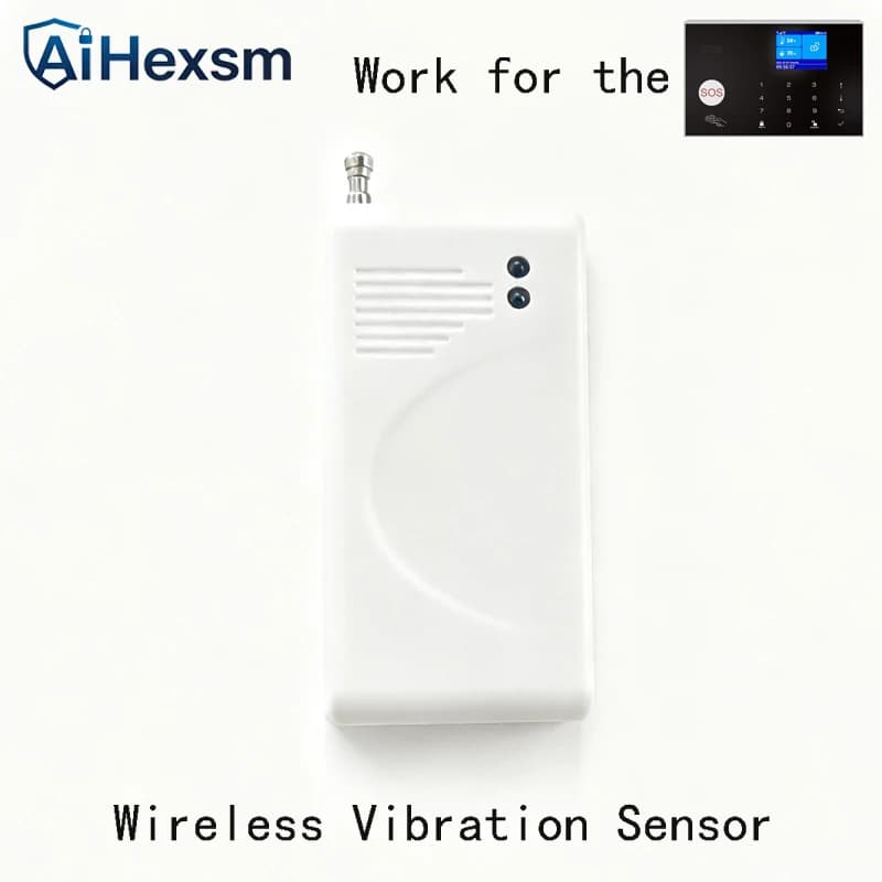 433 MHz 1527 Rilevatore di sensori di rottura delle vibrazioni del vetro senza fili per la casa Porta rotta finestra vetro GSM WIFI G30 PG103 Sistema di allarme