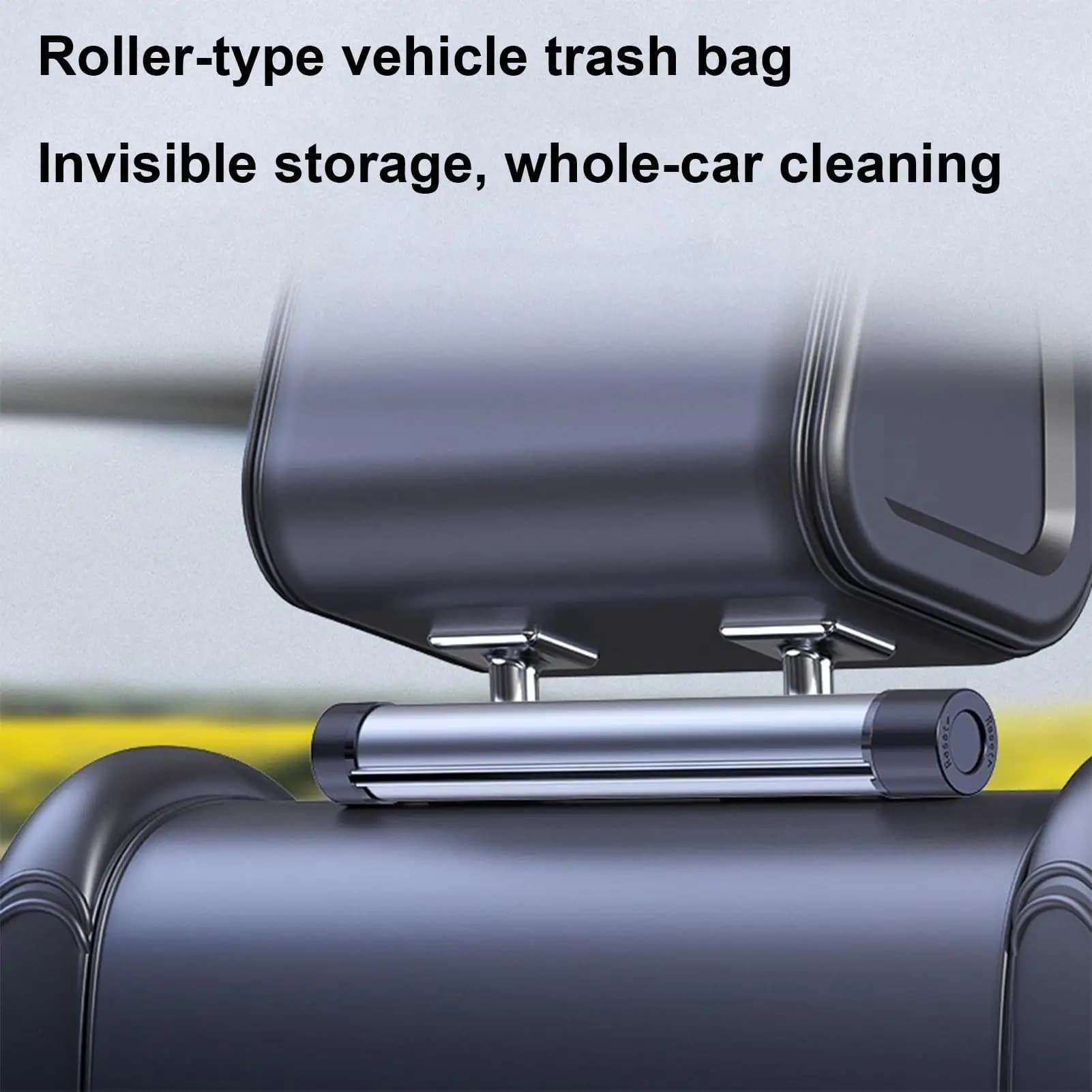Pattumiera per auto per sedile posteriore, sacchetto della spazzatura, rullo, organizer per seggiolino auto, organizzazione e stoccaggio, accessori per veicoli per camion SUV